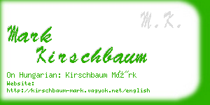 mark kirschbaum business card